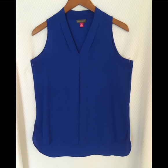 Lightweight, royal blue blouse by Vince Camuto - Picture 1 of 2